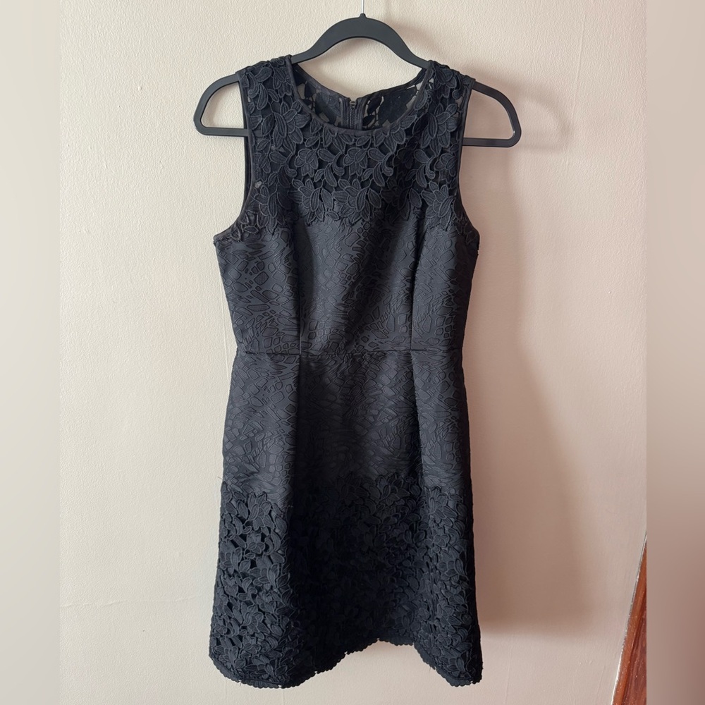 White House Black Market Elegant Black Cutout Dress